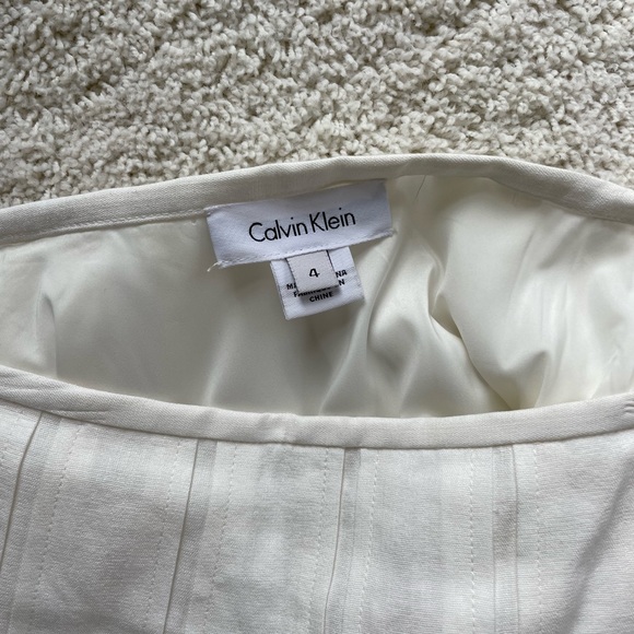 White Midi Skirt by Calvin Klein - Picture 7 of 7